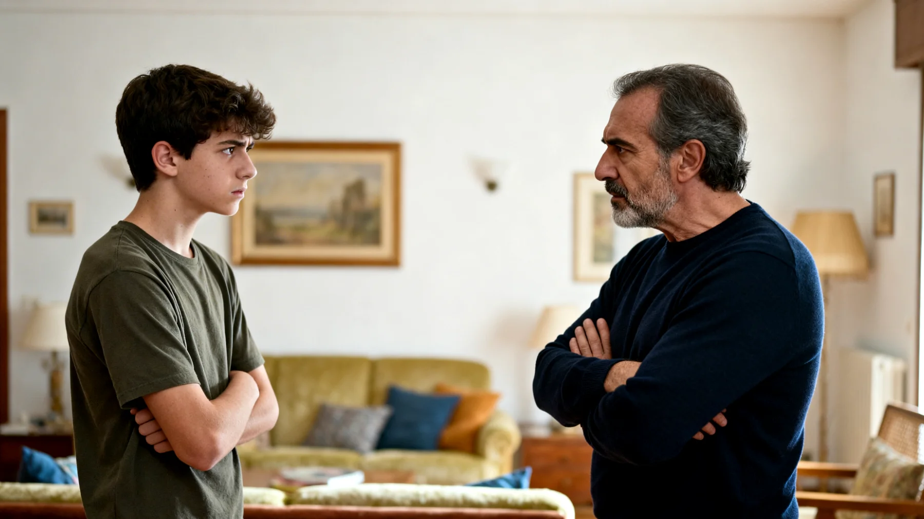 Il papà fatica a gestire l'adolescente che mostra comportamenti impulsivi, risponde male, si ribella alle regole familiari e assume atteggiamenti oppositivi che creano tensione e conflitti quotidiani in casa"